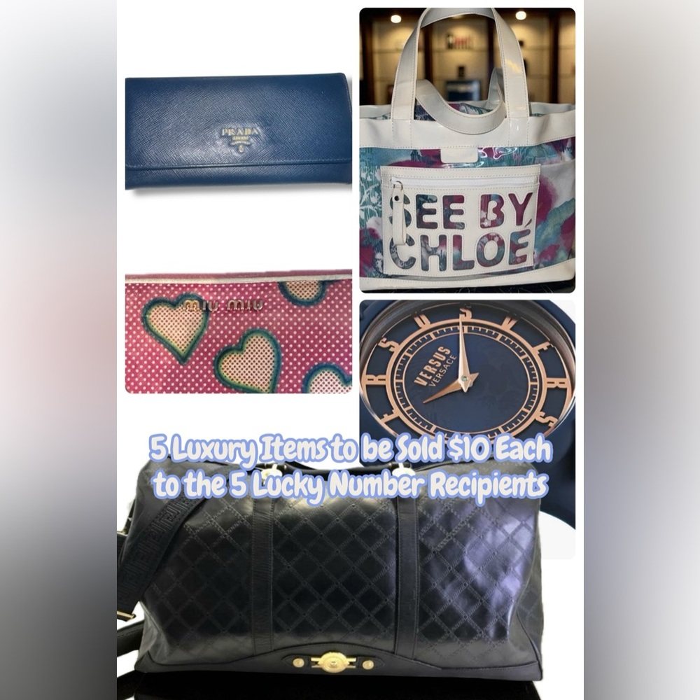 ✈️🚨FLY w/ME Mystery Bag GAME! VERSACE PRADA SEE BY CHLOE MIU MIU KURT GEIGER ✈️ - Picture 7 of 16